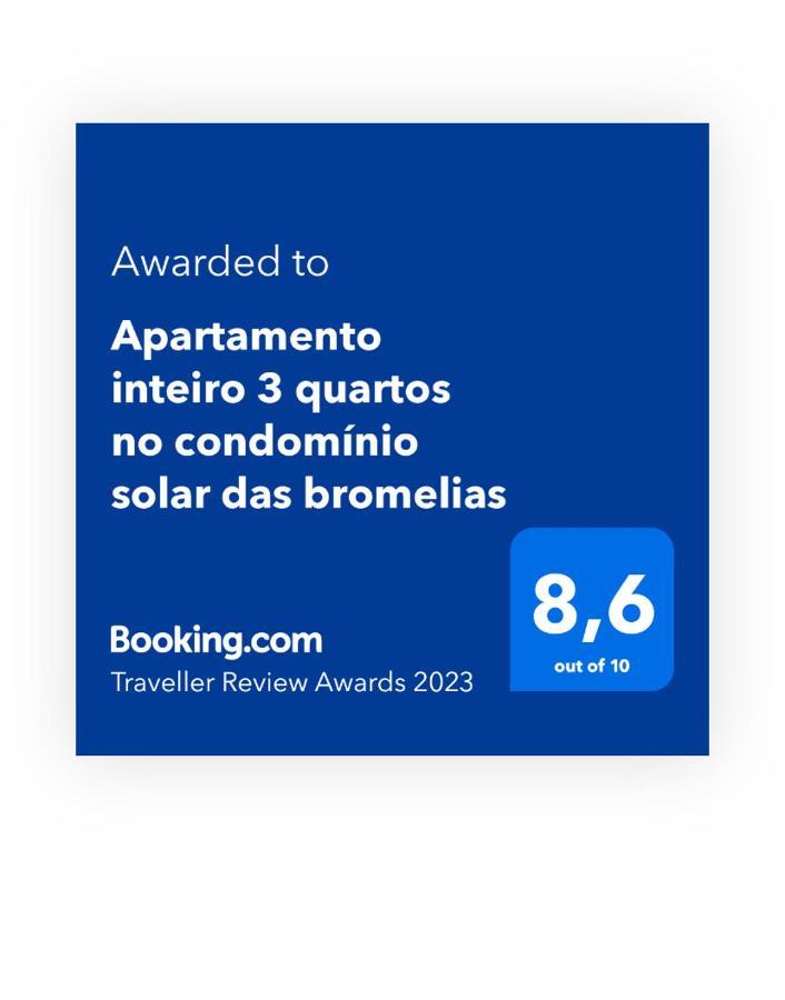 Apartamento Inteiro 3 Quartos No Condominio Solar Das Bromelias 邦比尼亚斯 外观 照片